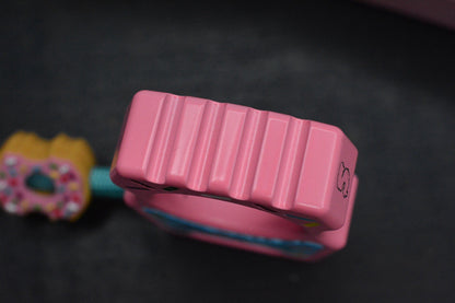 NEW SWAMP EDC Swampy Whale - Dessert Warrior Donut Print Pink w/ Beads & Patch