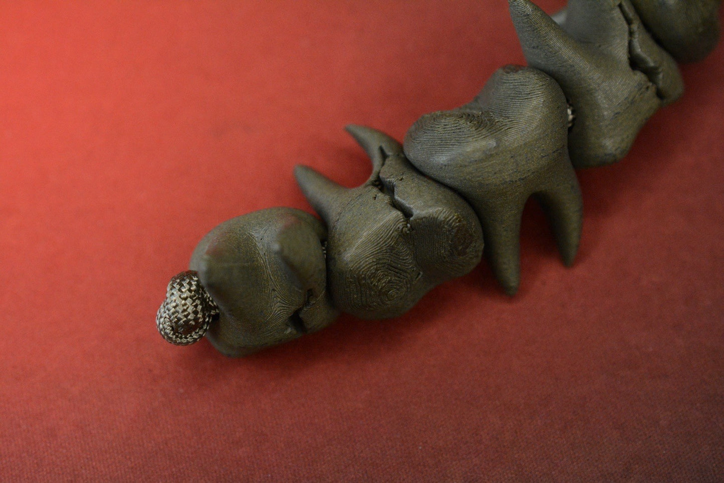 NEW Delicious Fist Bad Floss - 7x Green Steel Broken Molar Beads/ 20” Paracord