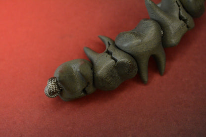 NEW Delicious Fist Bad Floss - 7x Green Steel Broken Molar Beads/ 20” Paracord