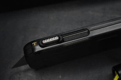 NEW James Brand Palmer Utility Box Cutter - Clear Charcoal w/ Poison Bead