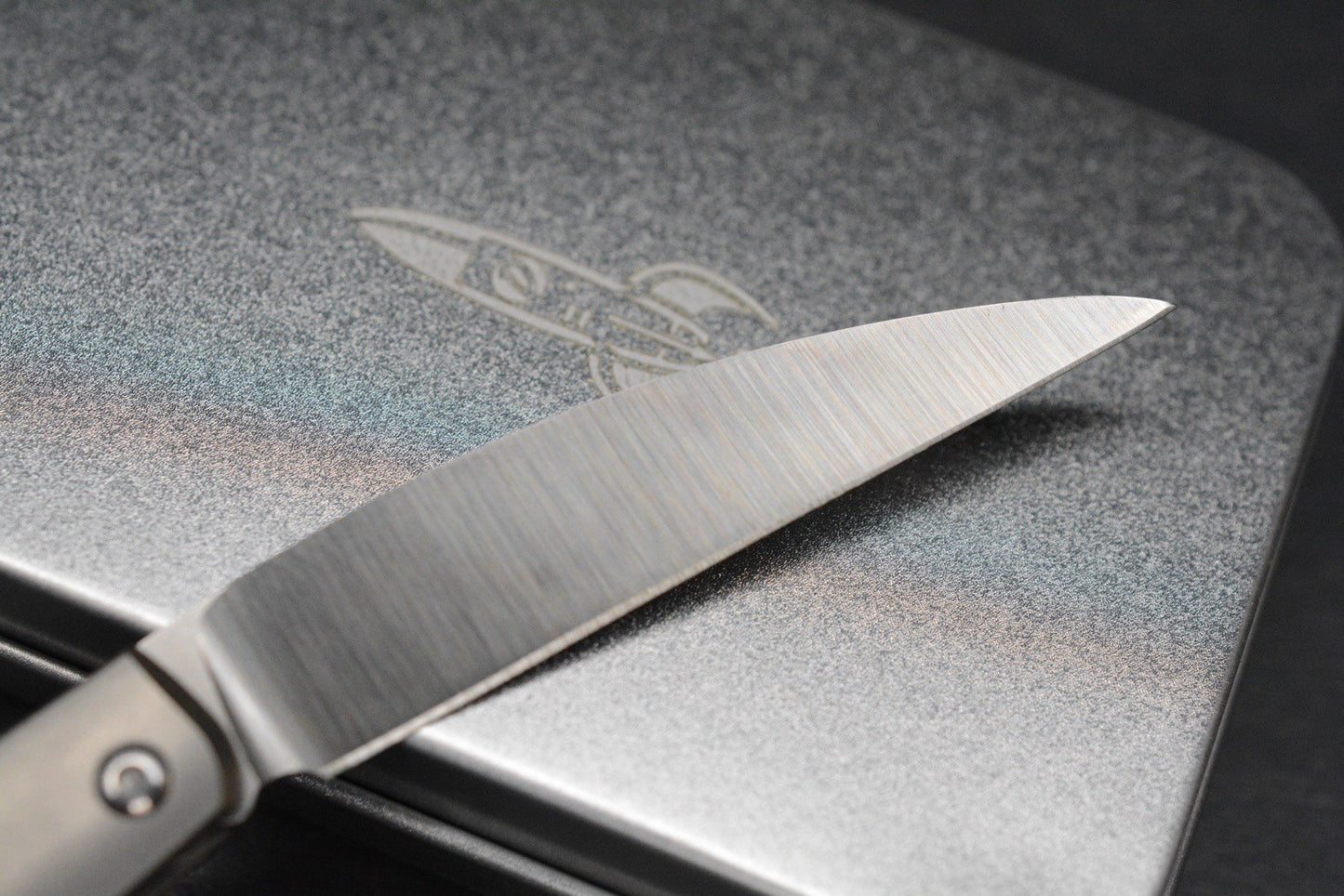 NEW D Rocket Designs Serpentine Slipjoint Ti M390 Wharncliffe Bottle Opener