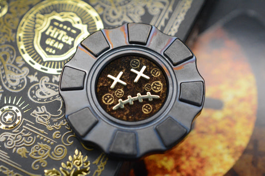 NEW HiTex x Andy Frankart Lights Out Hand Polished Titanium Inlays Poker Chip