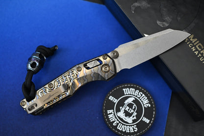 RARE Microtech Custom Flamed Ti Mini MSI “Masterpiece” w/ Custom Bead