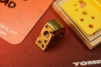 RARE Rep The Rat Custom Brass Cheese Bead Handmade USA