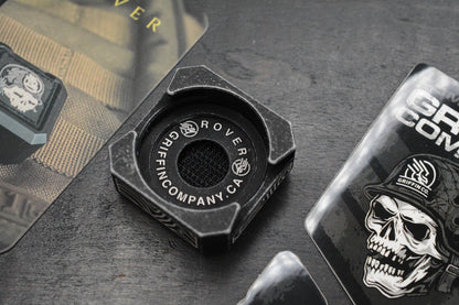 NEW Griffin Combat Rover - Black Stonewashed Ano Aluminum AirTag Holder