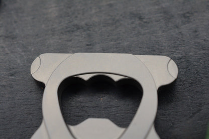 NEW Monterey Bay Hammerhead Bottle Opener - Titanium 2”x2” w/ Koch Artifakt Bead