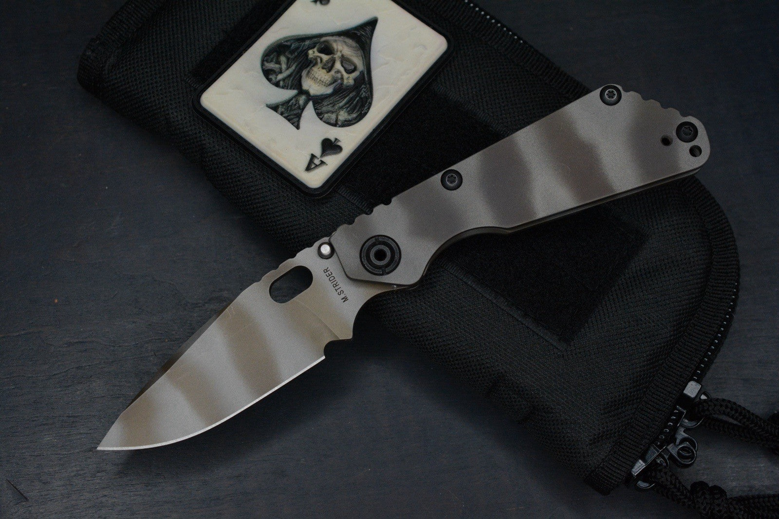 NEW Strider Ghost Stripe SnG HC Dagger Grind Full Ti MagnaCut XL Pivot ...