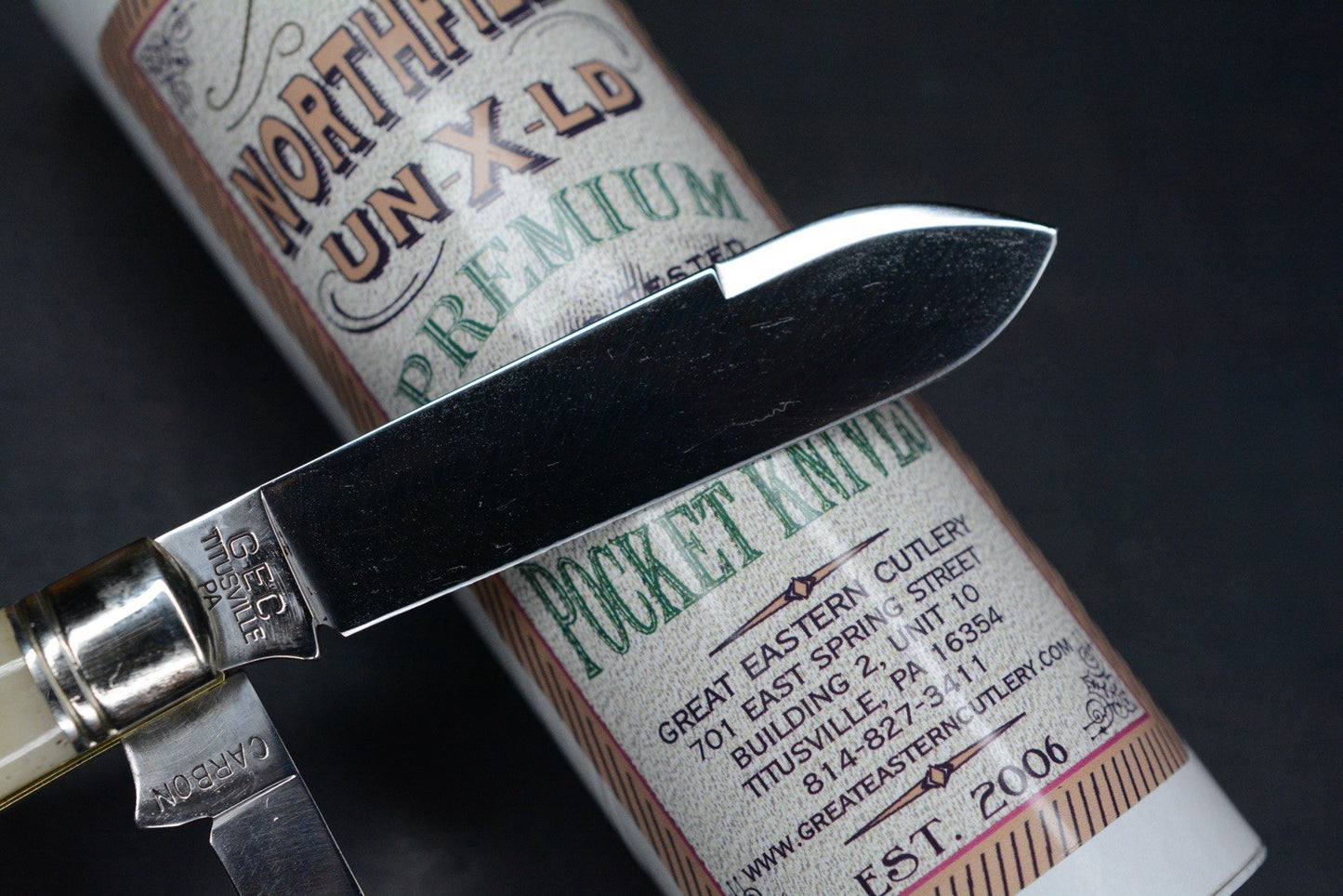 NEW Great Eastern Cutlery Northfield UN-X-LD Eureka Jack #92 Smooth Oiled Bone