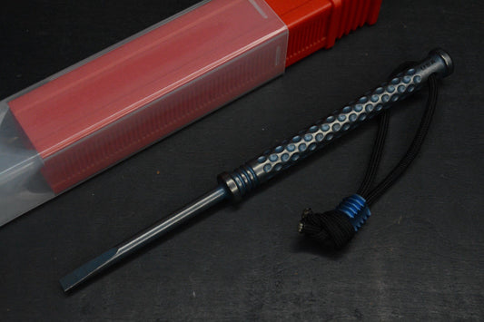 NEW RMJ USA Pentagon Screwdriver - Blue Ano Ti  w/ Radiator Bead