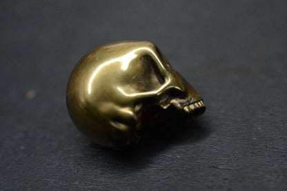 CUSTOM Royal Creations “Alien” Brass Bead Inset Gem Detail Re Playge Microtech