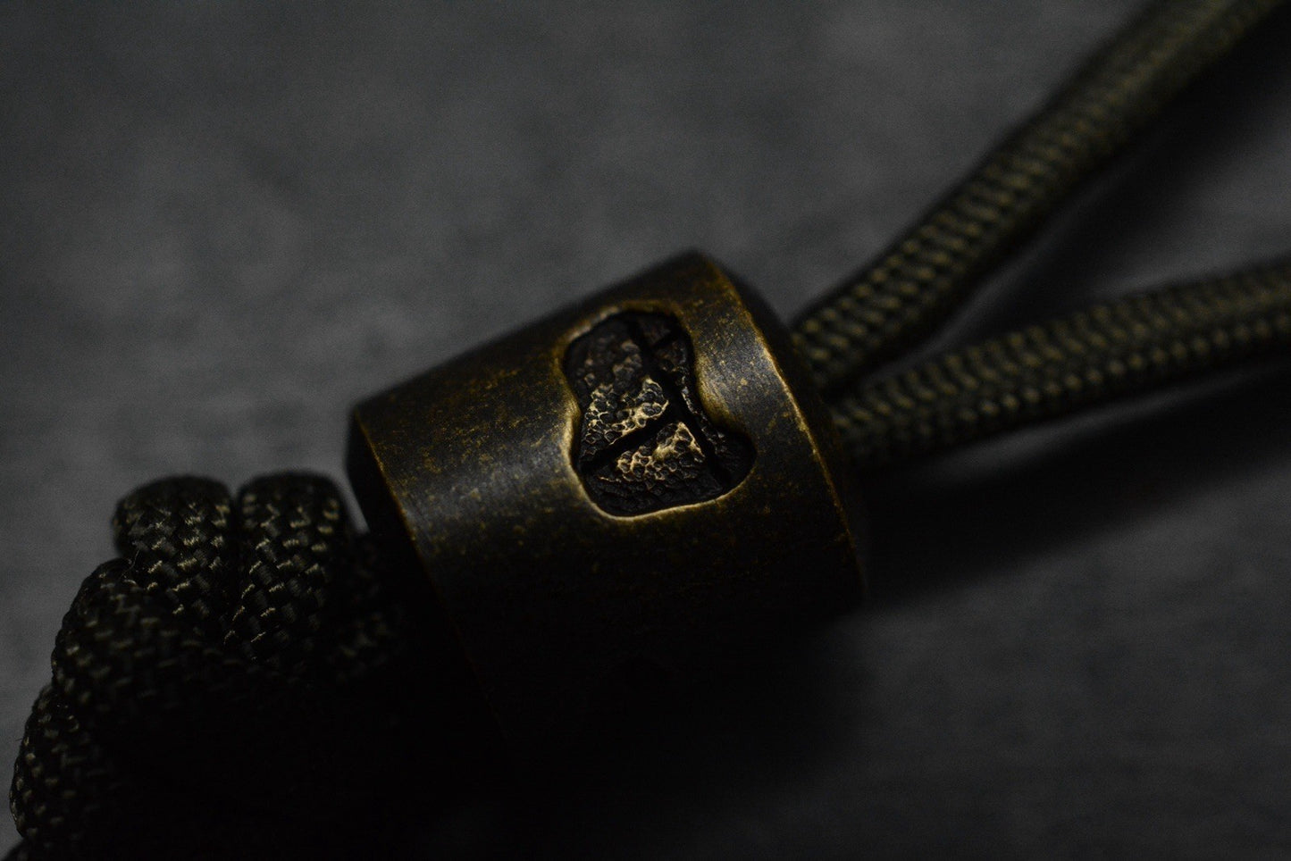 CUSTOM Cruz Design Inky EDC Brass -  Brick & Mortar Bead Re Playge Microtech