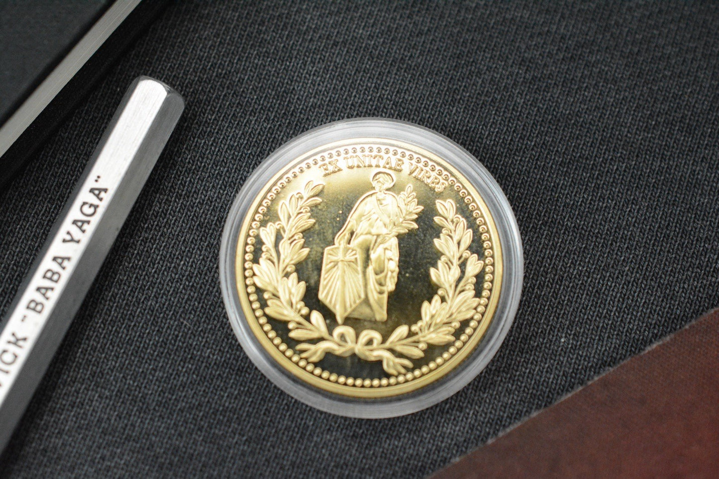 NEW TKW “Baba Yaga” John Wick Ti Pencil Spike w/ Patch & Coin