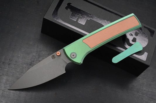 RARE++ Chaves Custom EXC Scapegoat - Green Ano Ti / Copper Magnetic Inlay 1/50
