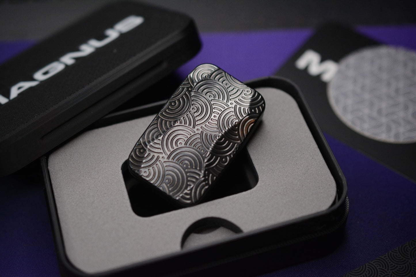 RARE Urban EDC x Magnus Squashed Toad Fidget Toy - Battle Worn Blue Zirconium