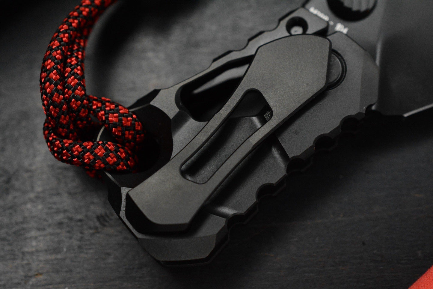 RARE++ Custom Knife Factory KEK Slipjoint - Black DLC / M398 w/ Zirc Droid Bead