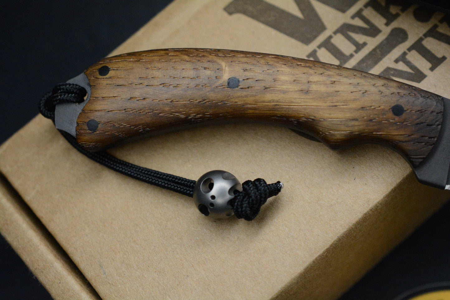RARE++ Winkler x Houin Field Ethos Sweet T White Oak Handle / DP 3.5”w/ Ti Bead