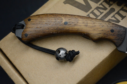 RARE++ Winkler x Houin Field Ethos Sweet T White Oak Handle / DP 3.5”w/ Ti Bead