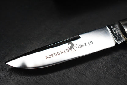 NEW Great Eastern Cutlery #745125 Northfield UNXLD Mustang Yellow Linen Micarta