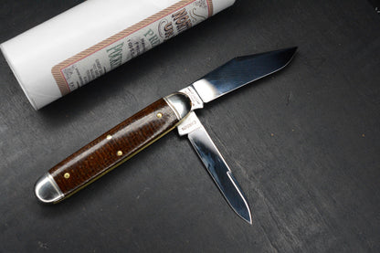 NEW Great Eastern Cutlery Northfield - Jumbo Stockpen Jack Brown Burlap Micarta