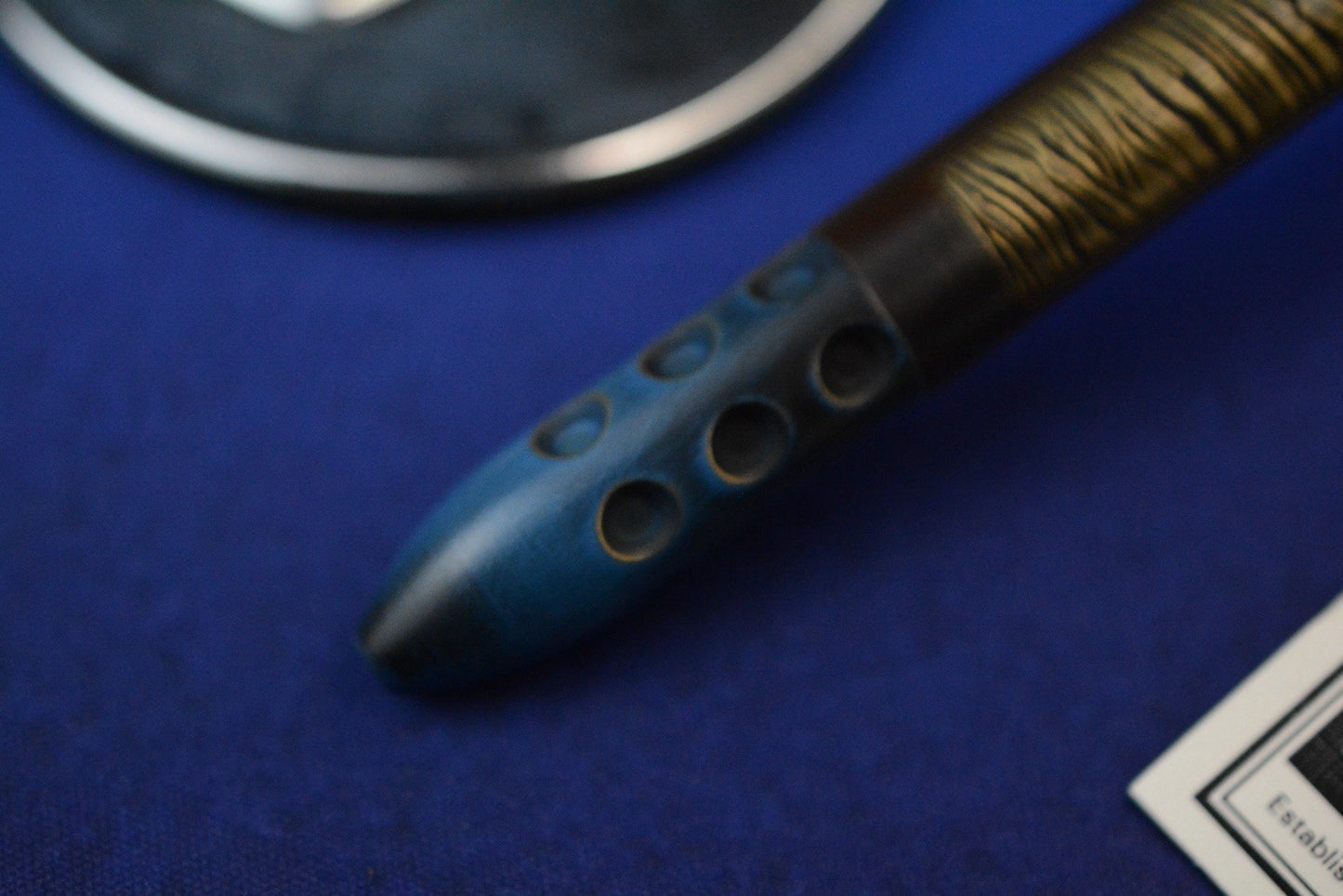 RARE BLACKSIDE Customs BSC-P Pen Mandalorian - Naval Brass /Beskar Engraved