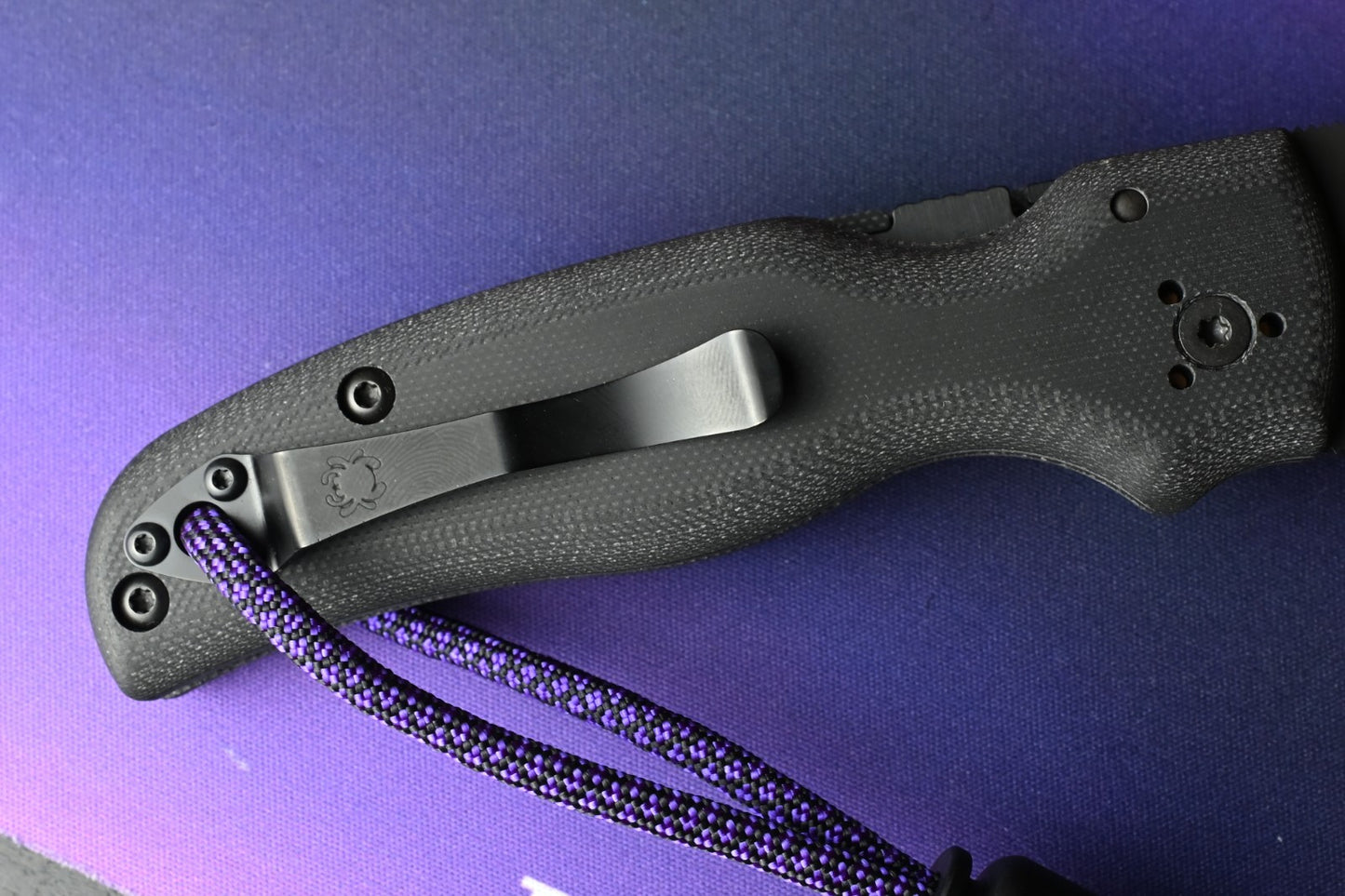NEW Spyderco Manix 2 XL - Black G10 / Black S30V USA MADE w/ Poison Bead