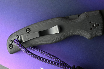 NEW Spyderco Manix 2 XL - Black G10 / Black S30V USA MADE w/ Poison Bead