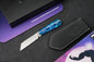 NEW Jack Wolf x Miller FixEDC Backwoods True Blue LE / Satin S90V w/ Sheath