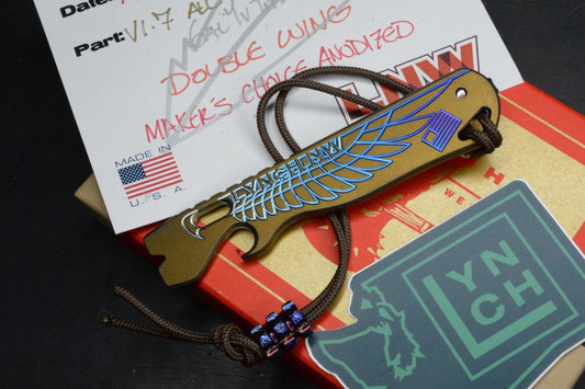 NEW Lynch Northwest V1.7 Double Wing Makers Choice Ano Pry w/ Custom Bead & COA