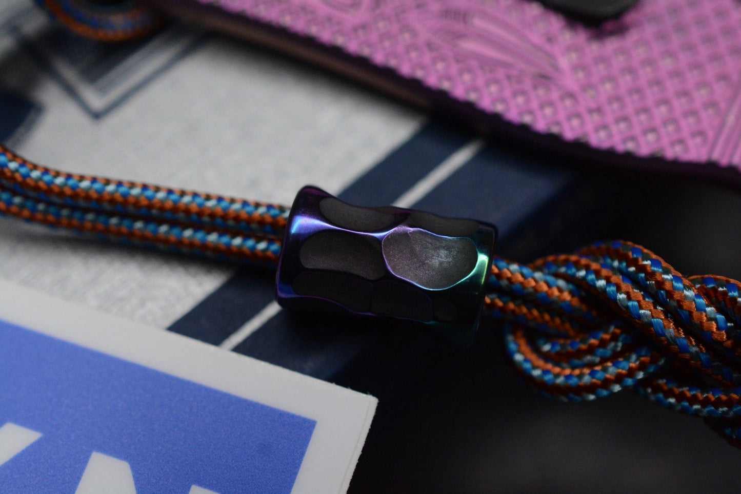 NEW Lynch NW x Jack Wolf Blade Capone - EXC Metallic Blurple Ano w/ Rocked Bead