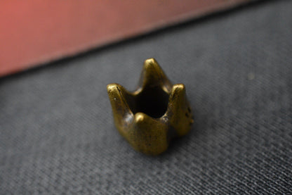 CUSTOM Royal Creations Full Patina Brass Molar Bead USA MADE