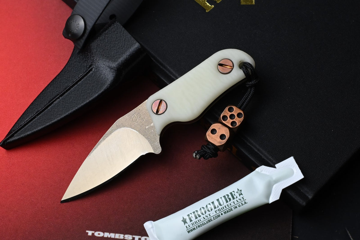 NEW Turner CNC Knome Custom Ltd Ed - Fungus GITD / 3V Blade w/ Copper Dice