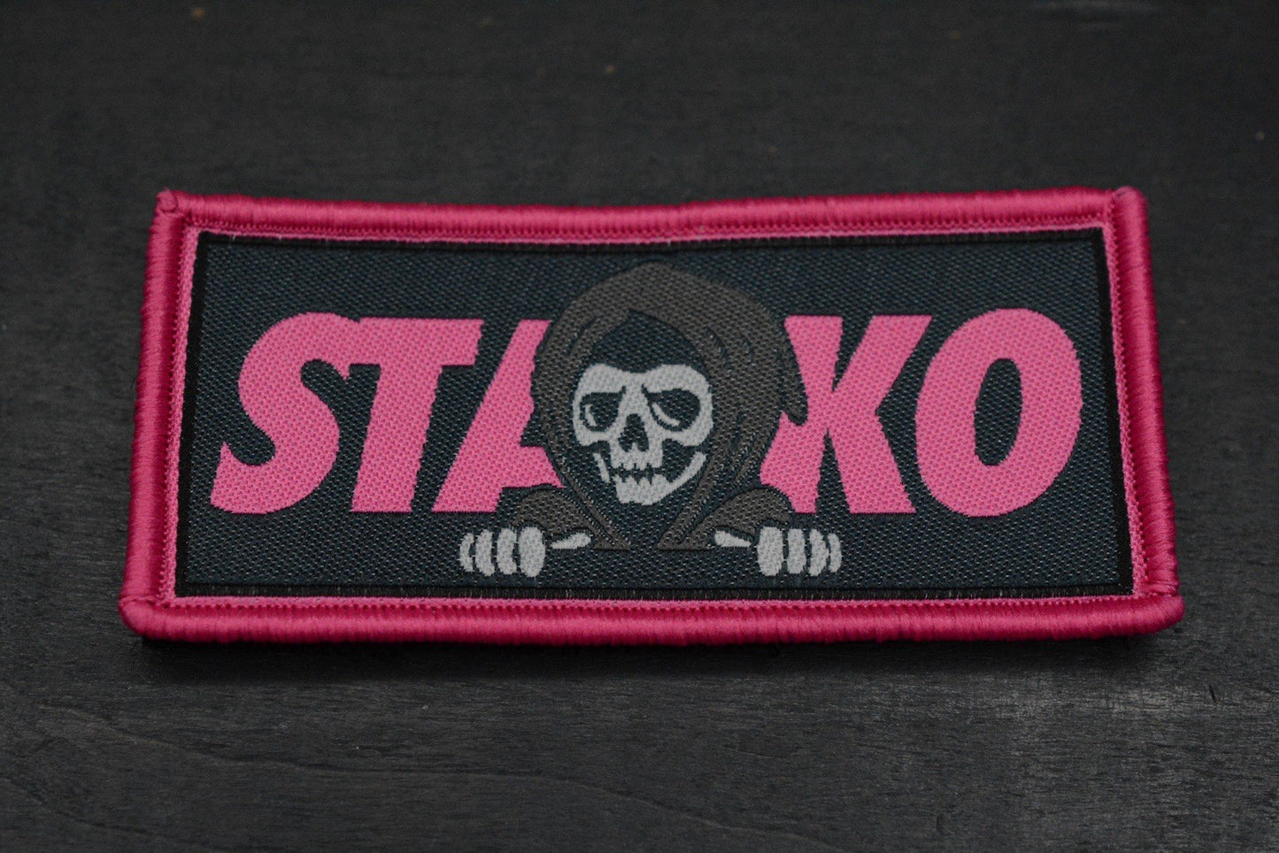 NEW Data Crew x Starko - Pink Embroidered Reaper Patch Re Playge