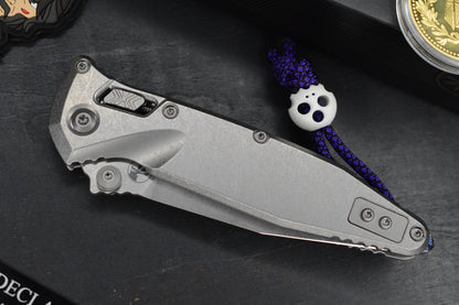 NEW Microtech Socom Elite Bar Lock Slab Side Ti Spearpoint w/ John Wick Pack