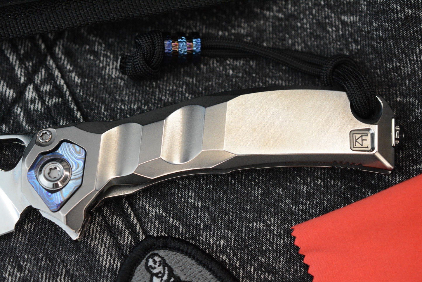 RARE Custom Knife Factory x Marfione Ratax - Polished M398 / Ti Integral SN#006