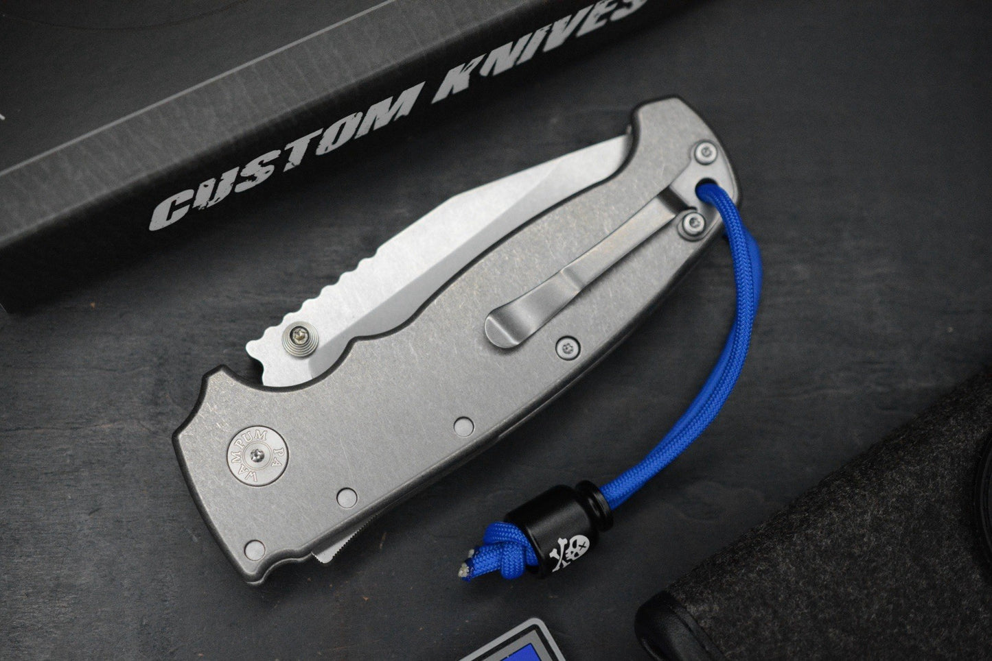 RARE++ Demko AD20 XXX Smooth Ti / Stud Only CPM 3V w/ Poison Bead & Patch