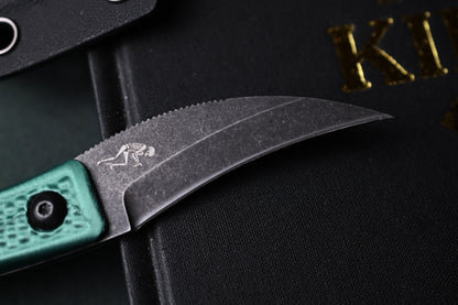 RARE Ed’s Manifesto & Sneakreaper Elvia Field Knife - Green / Acid Stonewash
