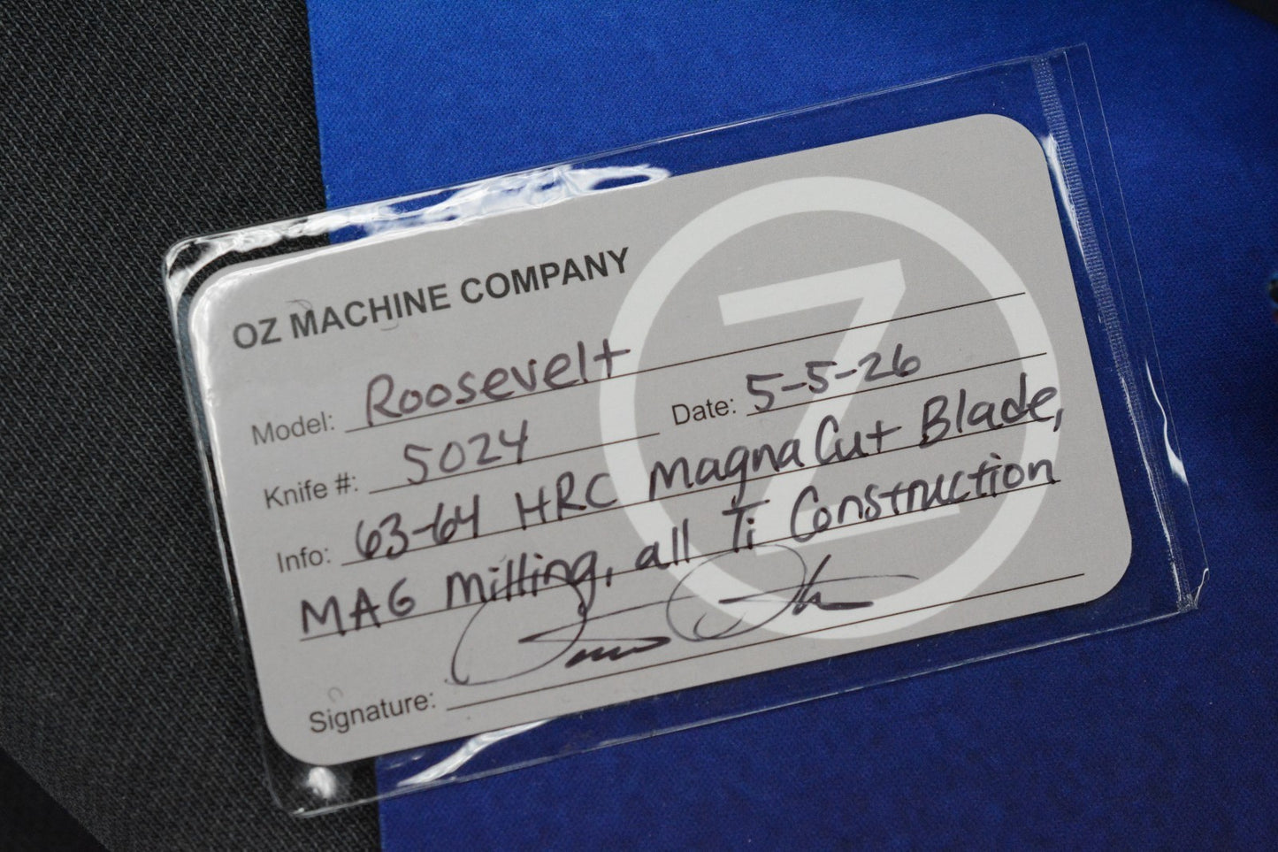 NEW Oz Machine Co Roosevelt Standard - Dark Mag Scales / Teal Accents / MagnaCut