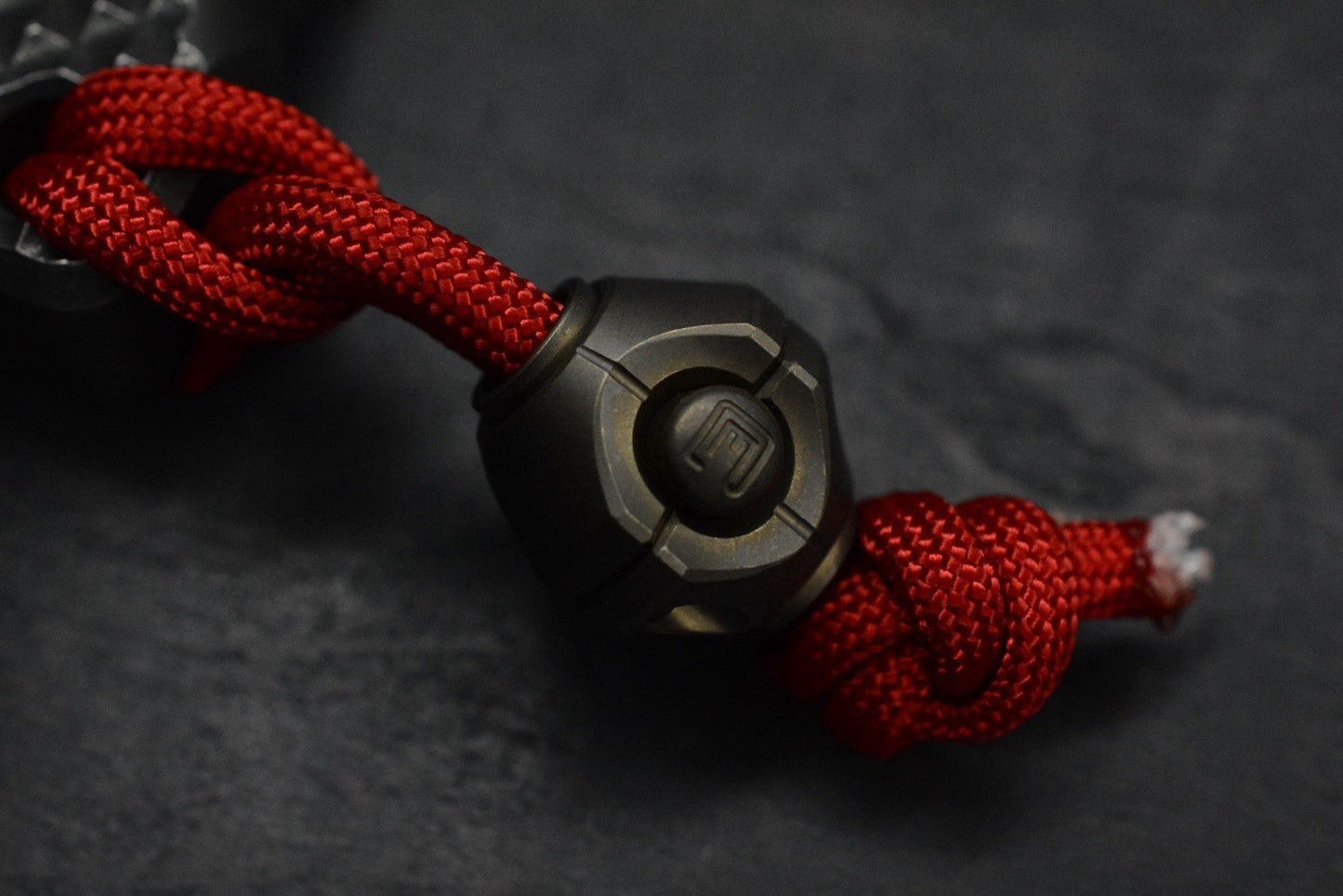 CUSTOM CJ’s Cave 1FK Diamond Plate Patina Brass Bottle Opener w/CKF Bead & Patch