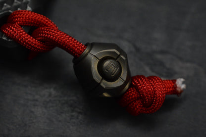 CUSTOM CJ’s Cave 1FK Diamond Plate Patina Brass Bottle Opener w/CKF Bead & Patch