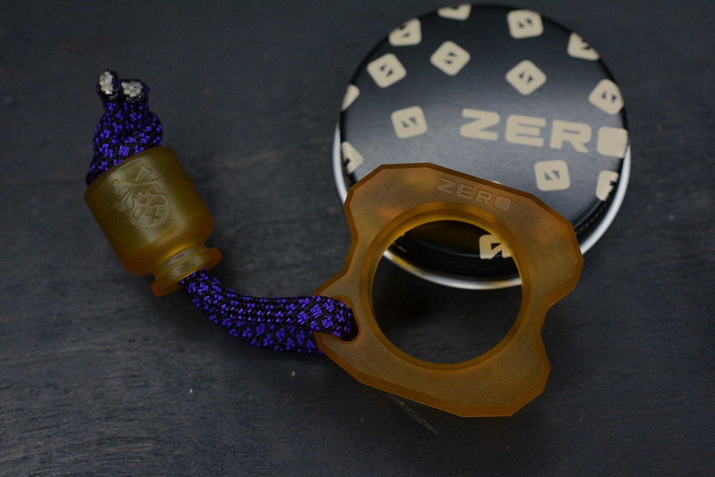 NEW Wyste Cogent Zero Etched & Polished Ultem Bottle Opener w/ Ultem Poison Bead
