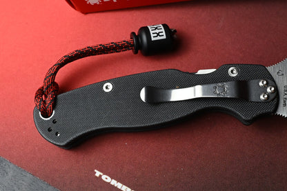 NEW Spyderco Paramilitary 2 - Tanto CPM M4 / Black G10 w/ Poison Bead BHQ EXC