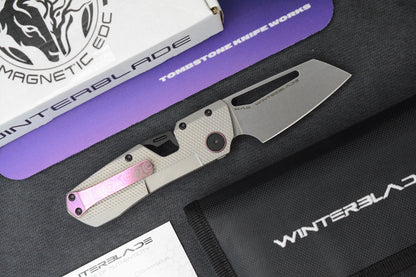 NEW Winterblade Factor B4 Natural Diamond Ti/ MagnaCut & Pink / Purple Timascus