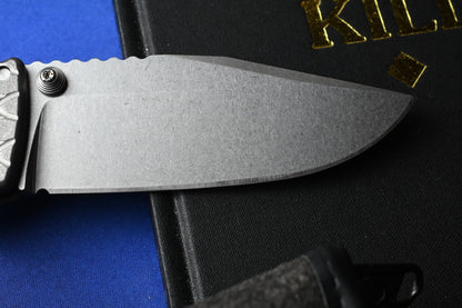 RARE Demko x Steel Flame AD20 XXX - Full Ti Dragon Scale / CPM3V Clip Point