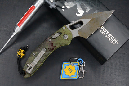 RARE Microtech Stitch-Ram-Lok Outbreak Sig Series w/ Fallout Replicas & Bead