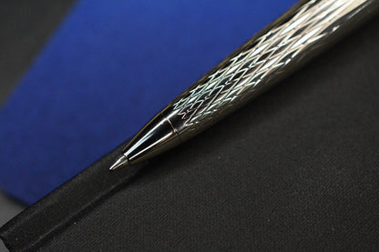 RARE Rolex Silver Diamond Ballpoint Pen w/ Original Packaging