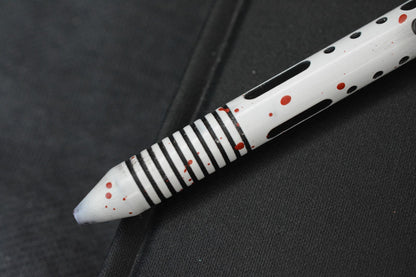 RARE Custom Fellhoelter TiBolt Pen - 5.5” Ti Engraved Stormtrooper White/ Red