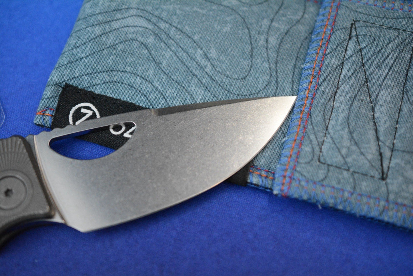 RARE Oz Machine Co Roosevelt Radial Frag Milled Scales / POLISHED Magnacut Blade