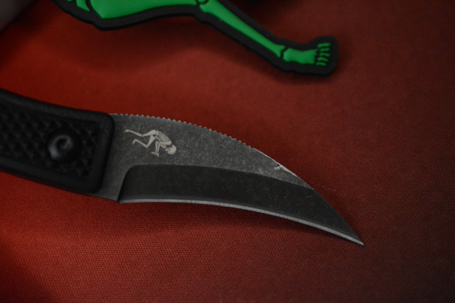 RARE Ed’s Manifesto & Sneakreaper Elvia Field Knife - Black / Acid Stonewash