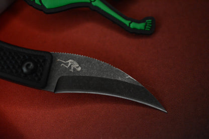 RARE Ed’s Manifesto & Sneakreaper Elvia Field Knife - Black / Acid Stonewash