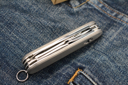 RARE Daily Customs x Victorinox Super Tinker Pinstripe Ti w/ Zitanium Inlay